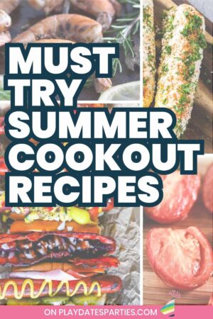 Must try summer cookout recipes Pin image.