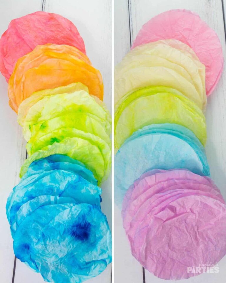 How to Dye Coffee Filters with Food Coloring