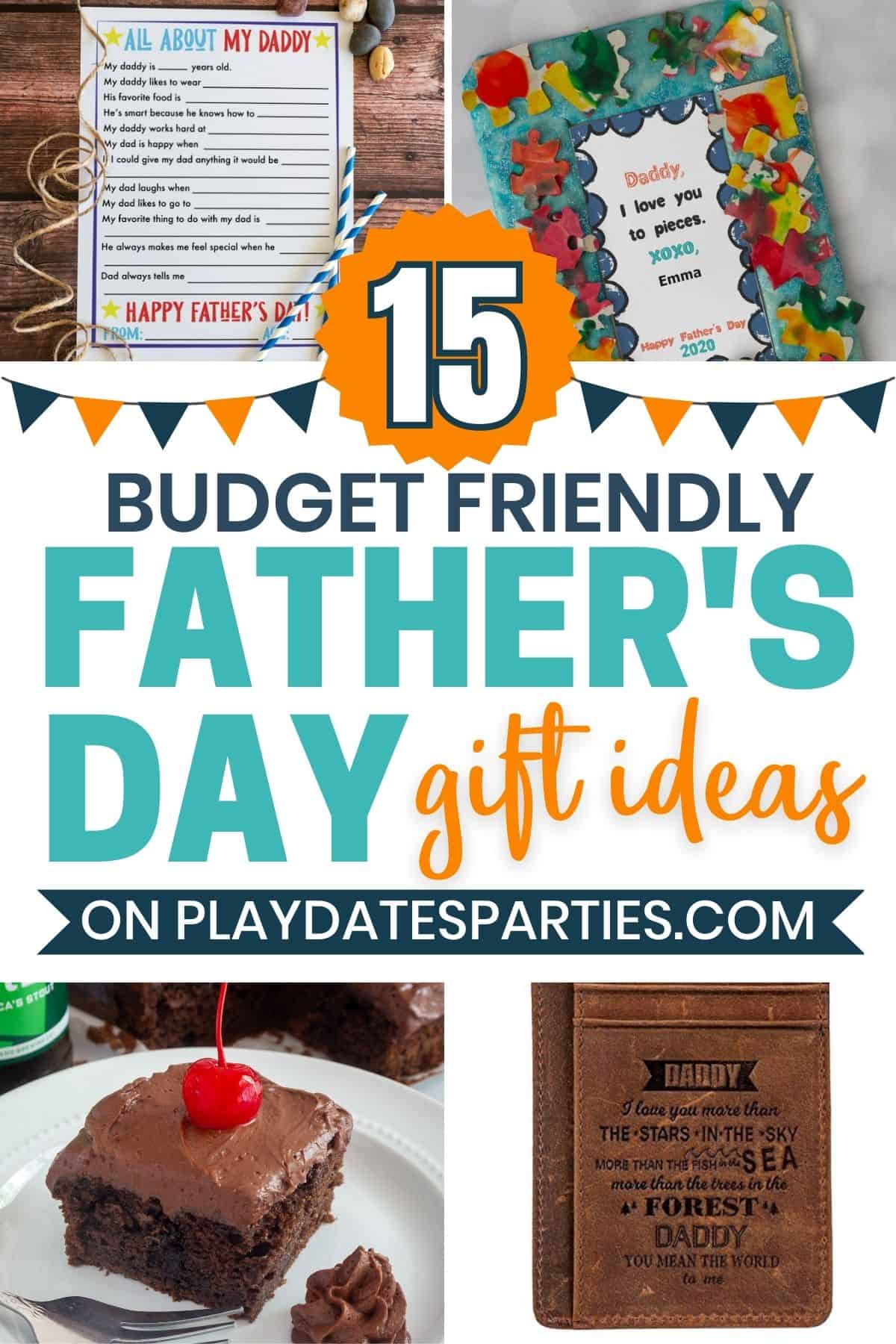 Budget Friendly Father's Day gift ideas Pin image.