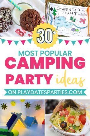 30 plus most popular camping party ideas pin image.