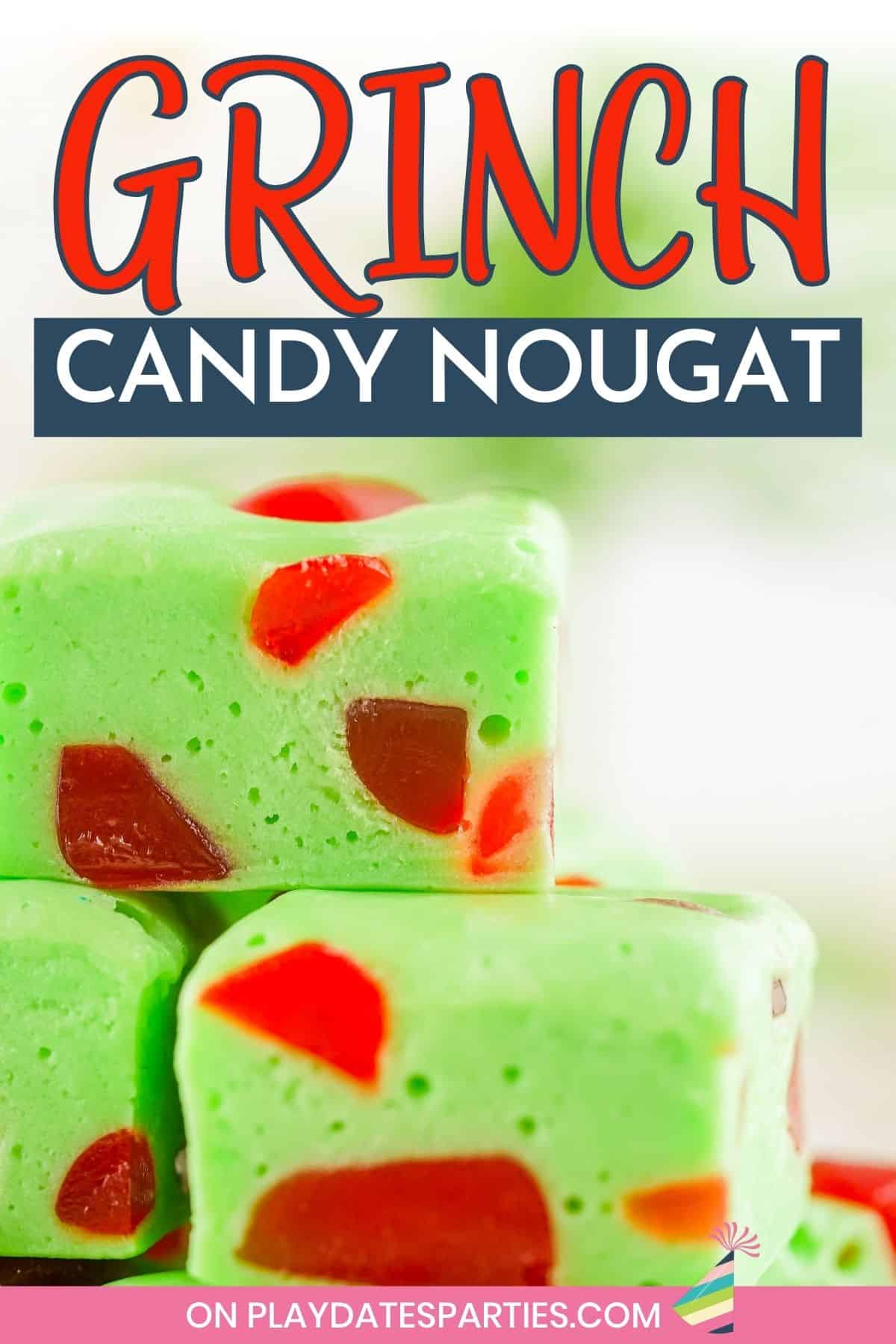 Grinch Candy Nougat Pin Image.