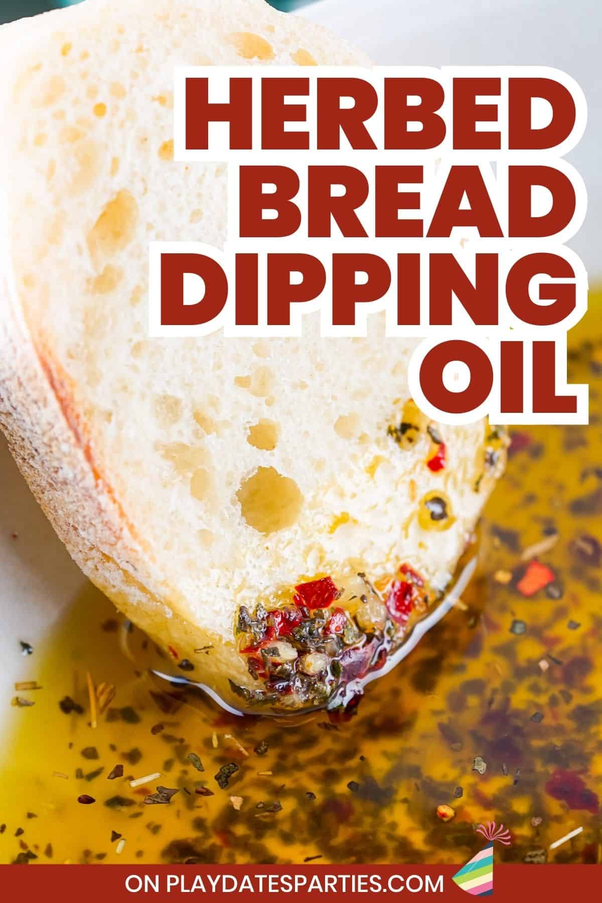 Bread Dipping Oil Pin Image.