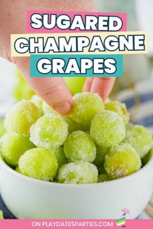 Sugared Champagne Grapes