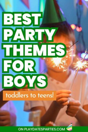 Birthday Party Themes for Boys Pin Image.