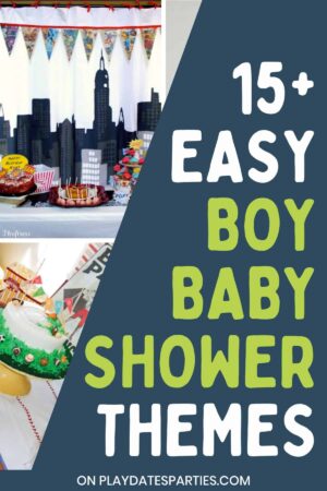 Boy Baby Shower Themes Pin Image.