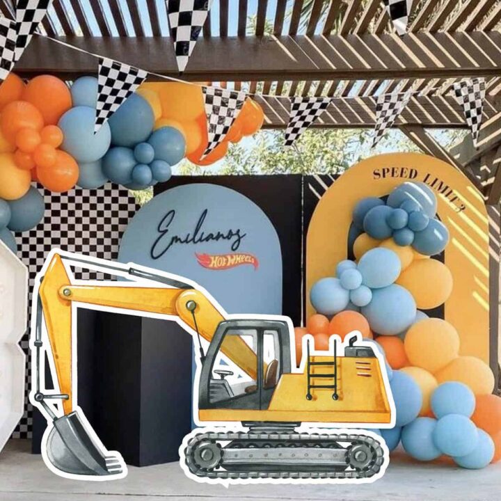 Under Construction Party Backdrop