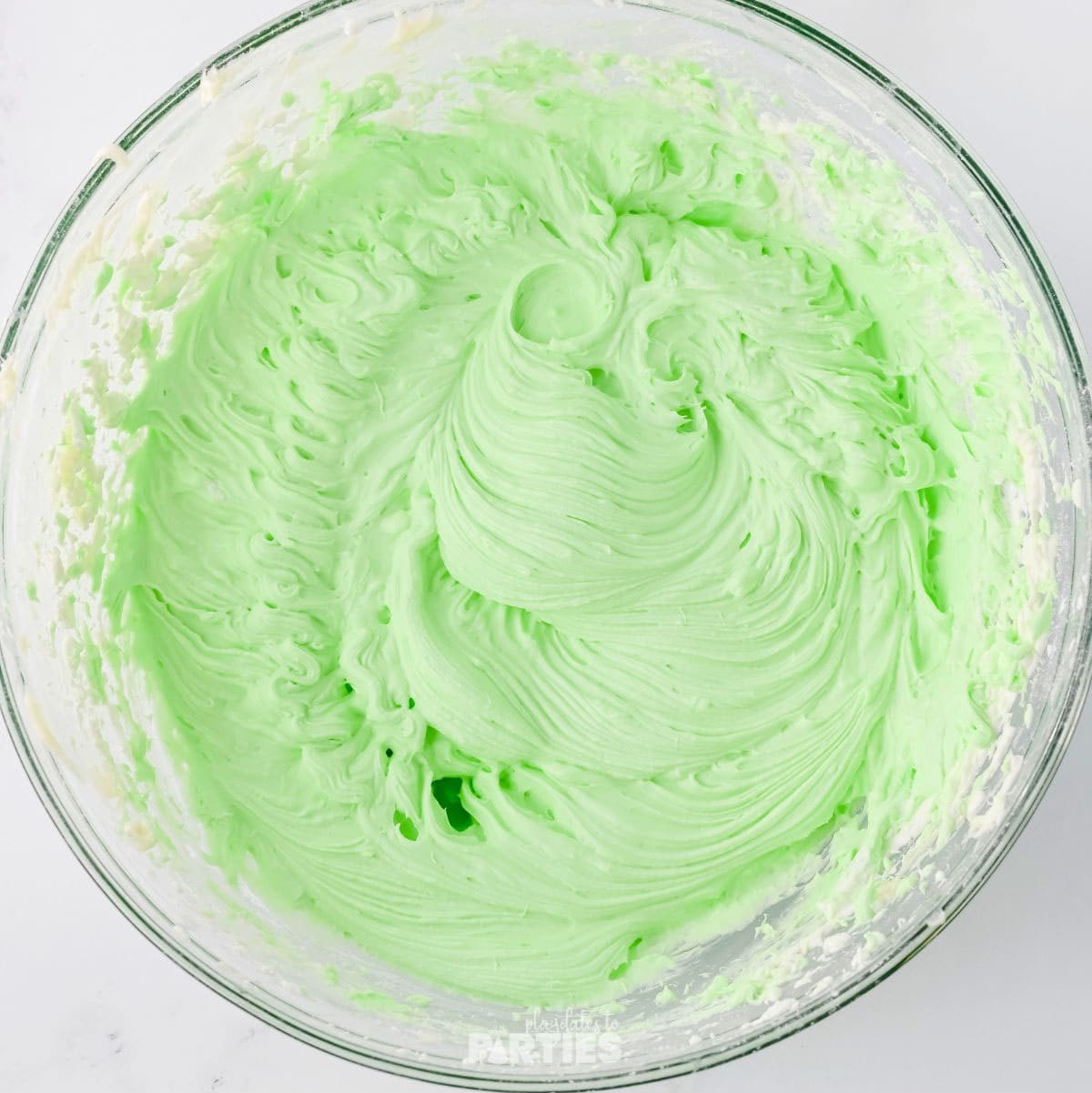 Fluffy whipped mint cream cheese filling.