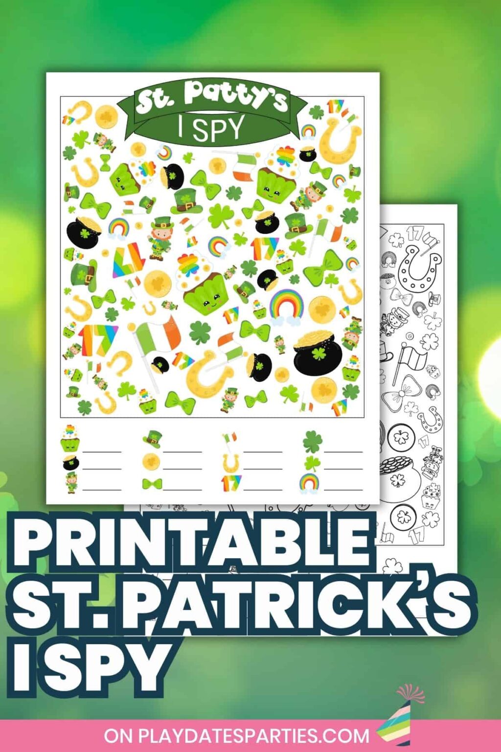 Free Printable St. Patrick's Day I Spy