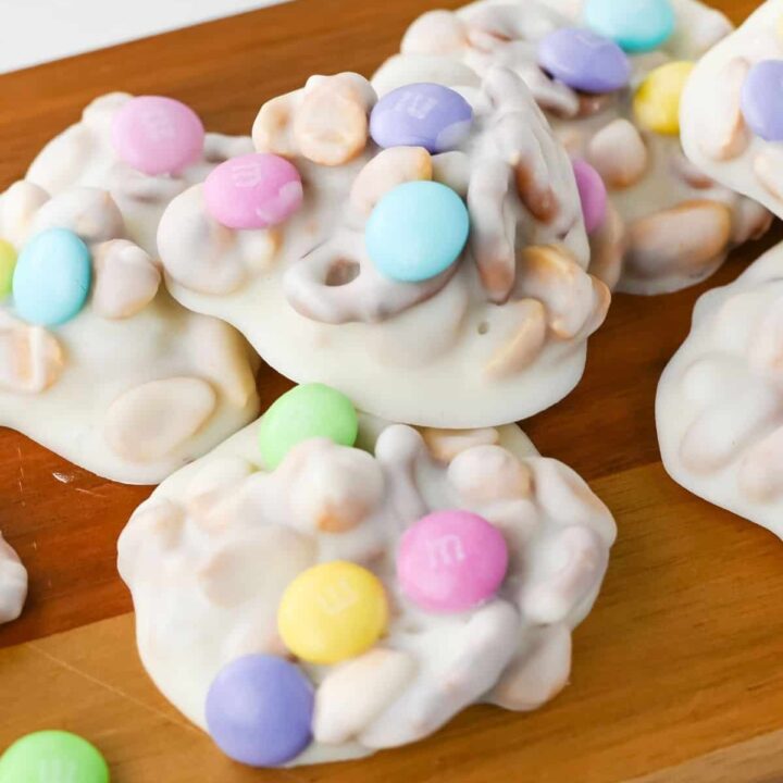 Easter Crock Pot Candy Clusters.