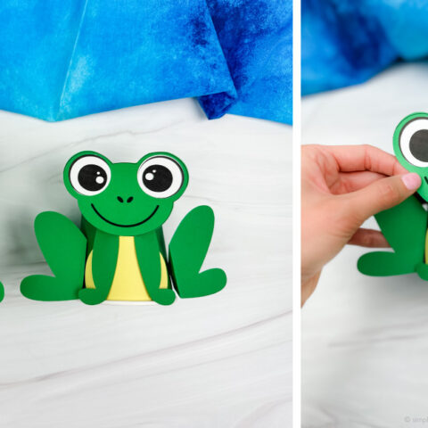 Image for Frog Paper Cup Craft For Kids [Free Template]