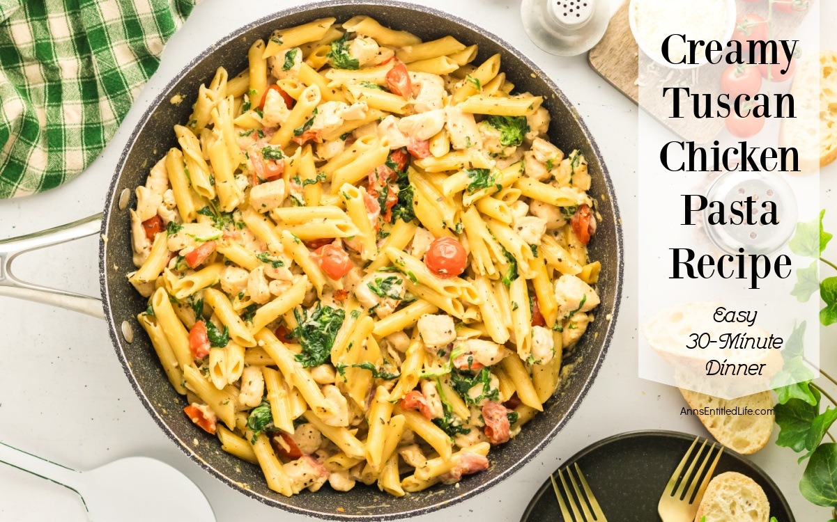 Image for Creamy Tuscan Chicken Pasta Recipe – Easy 30-Minute Dinner
